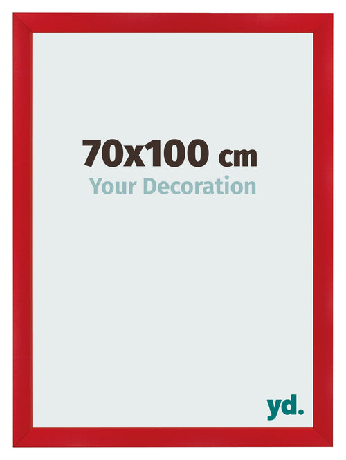 Fotolijst 70x100cm Rood MDF Pisa Voorzijde Maat | Yourdecoration.nl