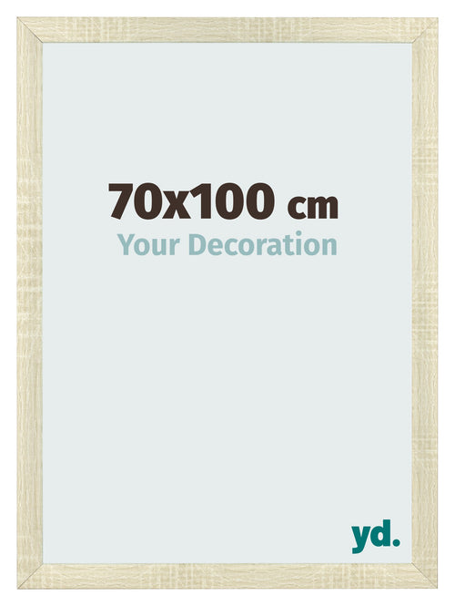 Fotolijst 70x100cm Sonoma Eiken MDF Pisa Voorzijde Maat | Yourdecoration.nl