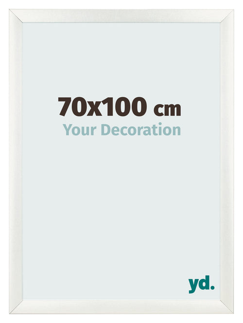Fotolijst 70x100cm Wit Geveegd MDF Pisa Voorzijde Maat | Yourdecoration.nl