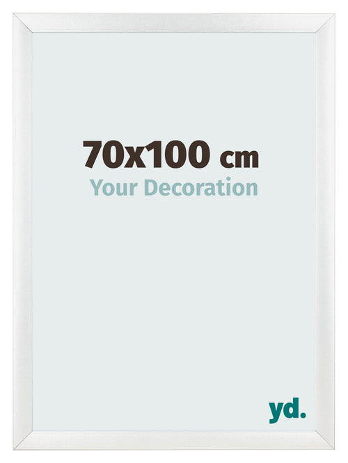 Fotolijst 70x100cm Wit Hoogglans MDF Pisa Voorzijde Maat | Yourdecoration.nl