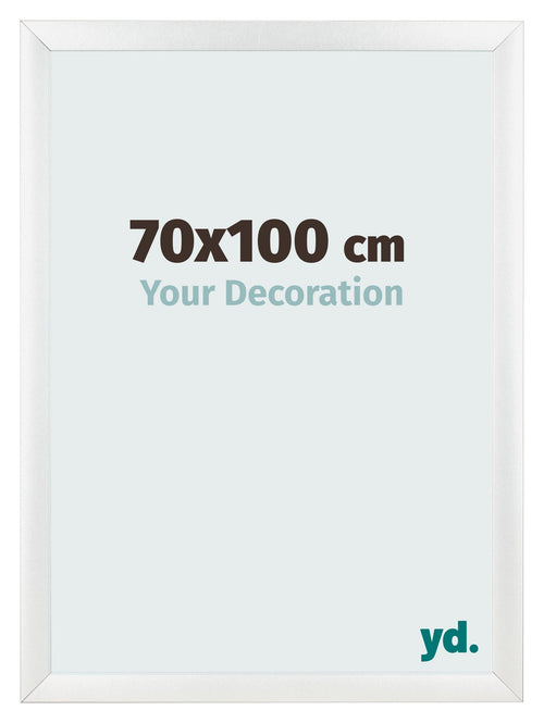 Fotolijst 70x100cm Wit Hoogglans MDF Pisa Voorzijde Maat | Yourdecoration.nl