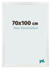 Fotolijst 70x100cm Wit Hoogglans MDF Pisa Voorzijde Maat | Yourdecoration.nl