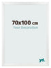 Fotolijst 70x100cm Wit Hoogglans MDF Pisa Voorzijde Maat | Yourdecoration.nl