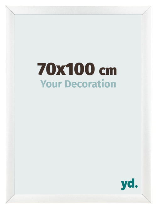 Fotolijst 70x100cm Wit Mat MDF Pisa Voorzijde Maat | Yourdecoration.nl