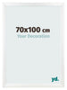 Fotolijst 70x100cm Wit Mat MDF Pisa Voorzijde Maat | Yourdecoration.nl