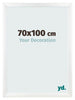 Fotolijst 70x100cm Wit Mat MDF Pisa Voorzijde Maat | Yourdecoration.nl