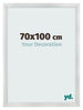 Fotolijst 70x100cm Zilver Mat MDF Pisa Voorzijde Maat | Yourdecoration.nl