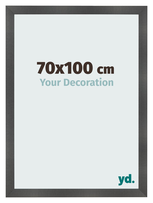 Fotolijst 70x100cm Zwart Mat MDF Pisa Voorzijde Maat | Yourdecoration.nl