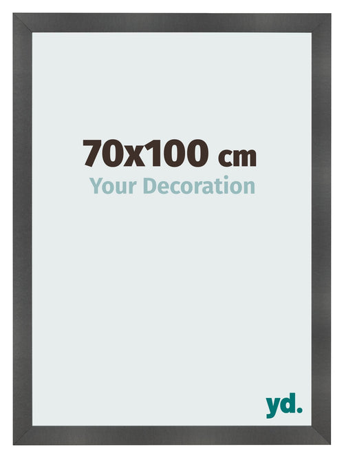 Fotolijst 70x100cm Zwart Mat MDF Pisa Voorzijde Maat | Yourdecoration.nl