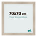 Fotolijst 70x70cm Eiken Licht MDF Pisa Voorzijde Maat | Yourdecoration.nl