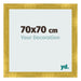 Fotolijst 70x70cm Goud Vintage MDF Pisa Voorzijde Maat | Yourdecoration.nl