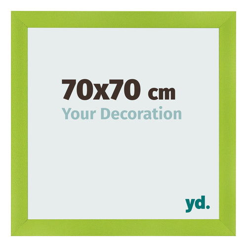 Fotolijst 70x70cm Groen MDF Pisa Voorzijde Maat | Yourdecoration.nl