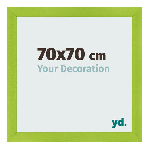 Fotolijst 70x70cm Groen MDF Pisa Voorzijde Maat | Yourdecoration.nl