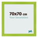 Fotolijst 70x70cm Groen MDF Pisa Voorzijde Maat | Yourdecoration.nl