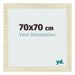 Fotolijst 70x70cm Sonoma Eiken MDF Pisa Voorzijde Maat | Yourdecoration.nl