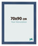 Fotolijst 70x90cm Donkerblauw Geveegd MDF Pisa Voorzijde Maat | Yourdecoration.nl