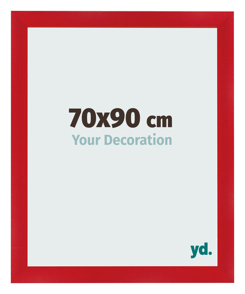 Fotolijst 70x90cm Rood MDF Pisa Voorzijde Maat | Yourdecoration.nl