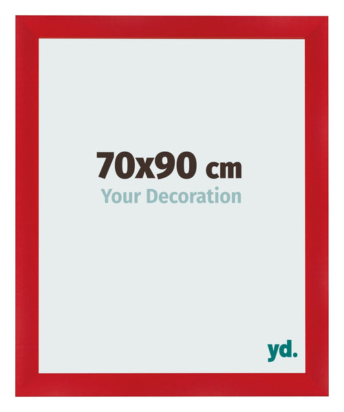 Fotolijst 70x90cm Rood MDF Pisa Voorzijde Maat | Yourdecoration.nl
