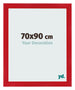 Fotolijst 70x90cm Rood MDF Pisa Voorzijde Maat | Yourdecoration.nl