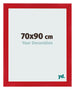 Fotolijst 70x90cm Rood MDF Pisa Voorzijde Maat | Yourdecoration.nl