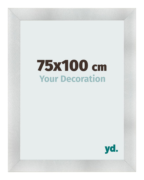 Fotolijst 75x100cm Aluminium Geborsteld MDF Pisa Voorzijde Maat | Yourdecoration.nl