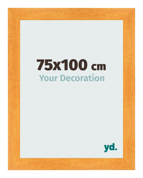 Fotolijst 75x100cm Oranje MDF Pisa Voorzijde Maat | Yourdecoration.nl