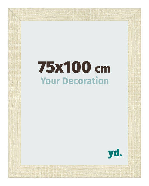 Fotolijst 75x100cm Sonoma Eiken MDF Pisa Voorzijde Maat | Yourdecoration.nl