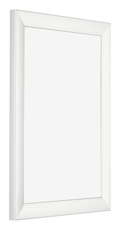 Fotolijst 75x100cm Wit Geveegd MDF Pisa Voorzijde Schuin | Yourdecoration.nl