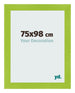 Fotolijst 75x98cm Groen MDF Pisa Voorzijde Maat | Yourdecoration.nl