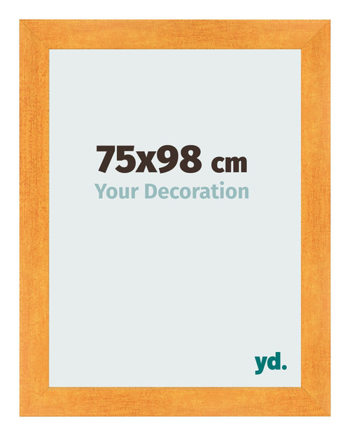 Fotolijst 75x98cm Oranje MDF Pisa Voorzijde Maat | Yourdecoration.nl