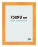 Fotolijst 75x98cm Oranje MDF Pisa Voorzijde Maat | Yourdecoration.nl