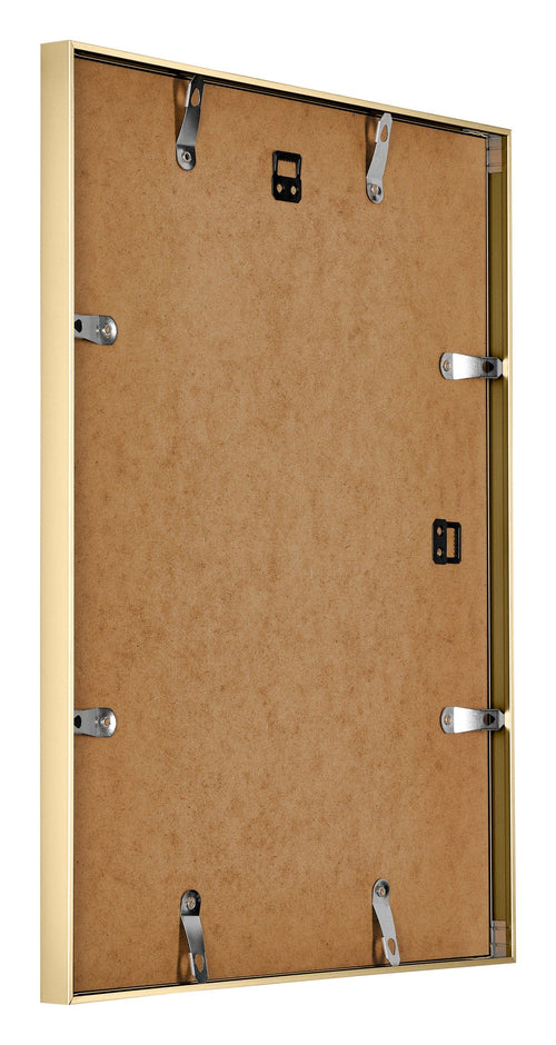 Kent Aluminium Fotolijst 25x30cm Goud Achterzijde Schuin | Yourdecoration.nl