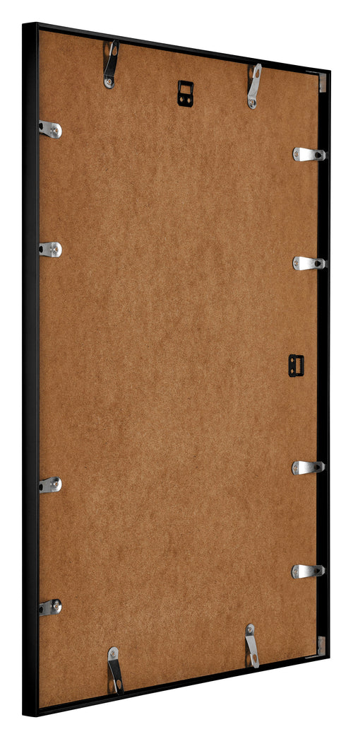 Austin Aluminium Fotolijst 29 7x42cm A3 Zwart Hoogglans Achterzijde Schuin | Yourdecoration.nl