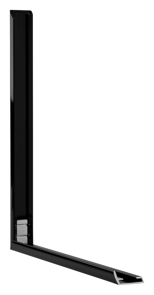 Austin Aluminium Fotolijst 29 7x42cm A3 Zwart Hoogglans Detail Doorsnede | Yourdecoration.nl