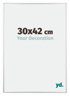 Kent Aluminium Fotolijst 30x42cm Zilver Hoogglans Voorzijde Maat | Yourdecoration.nl