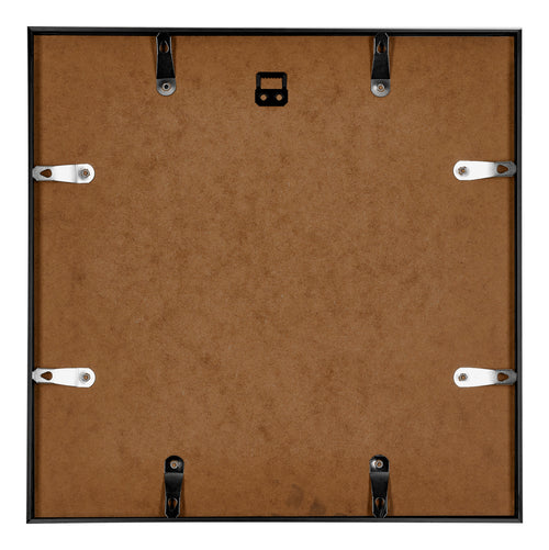 Austin Aluminium Fotolijst 35x35cm Zwart Hoogglans Achterzijde | Yourdecoration.nl