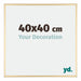 Kent Aluminium Fotolijst 40x40cm Goud Voorzijde Maat | Yourdecoration.nl