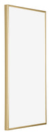 Kent Aluminium Fotolijst 40x80cm Goud Voorzijde Schuin | Yourdecoration.nl