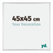 Kent Aluminium Fotolijst 45x45cm Zilver Hoogglans Voorzijde Maat | Yourdecoration.nl