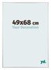 Kent Aluminium Fotolijst 49x68cm Zilver Hoogglans Voorzijde Maat | Yourdecoration.nl