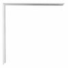 Kent Aluminium Fotolijst 56x71cm Zilver Hoogglans Detail Hoek | Yourdecoration.nl