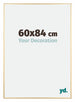 Kent Aluminium Fotolijst 60x84cm Goud Voorzijde Maat | Yourdecoration.nl