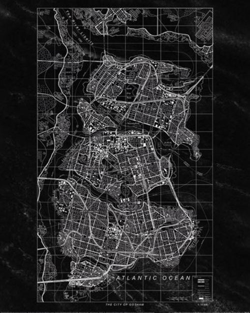 Kunstdruk Batman Gotham City 40x50cm Pyramid PPR53247 | Yourdecoration.nl