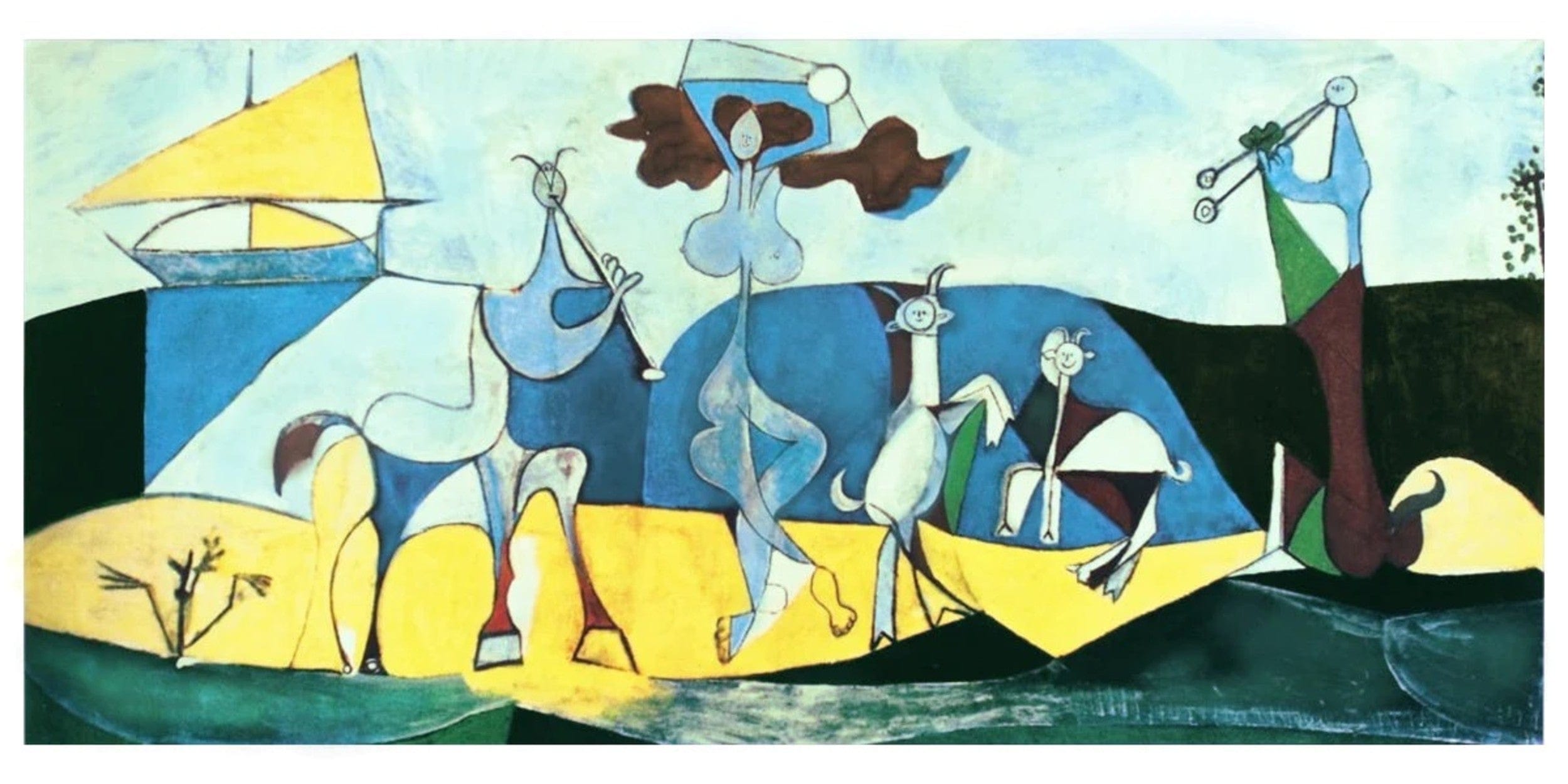 Kunstdruk Picasso La joie de Vivre 100x50cm | Yourdecoration.nl