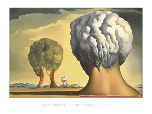 Kunstdruk Salvador Dali Les Trois Sphinx de Bikini 80x60cm SD 507 PGM | Yourdecoration.nl