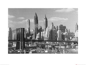 Kunstdruk Time Life Lower Manhattan Skyline 1948 80x60cm Pyramid PPR40466 | Yourdecoration.nl