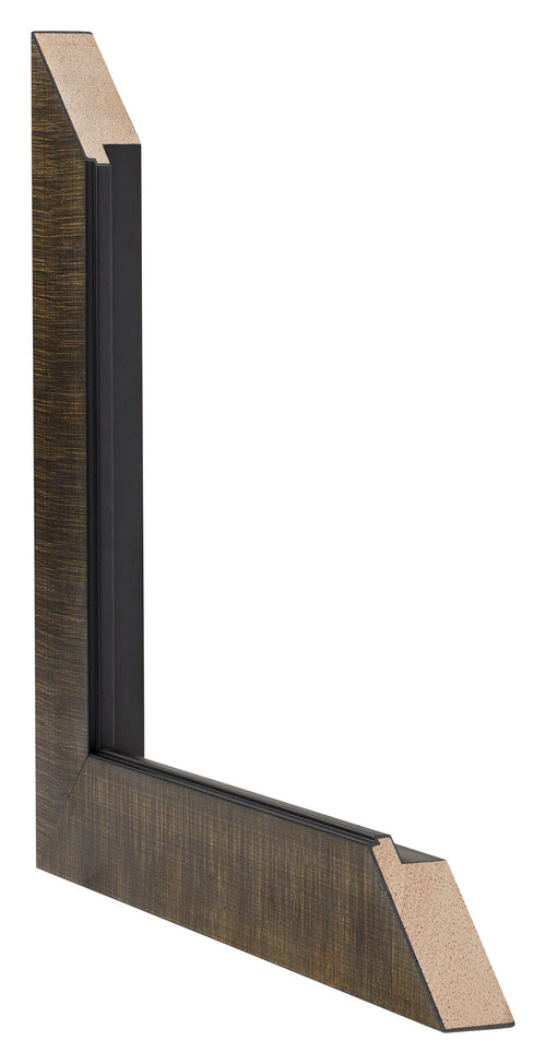 Leeds Houten Fotolijst 35x45cm Champagne Geborsteld Detail Doorsnede | Yourdecoration.nl