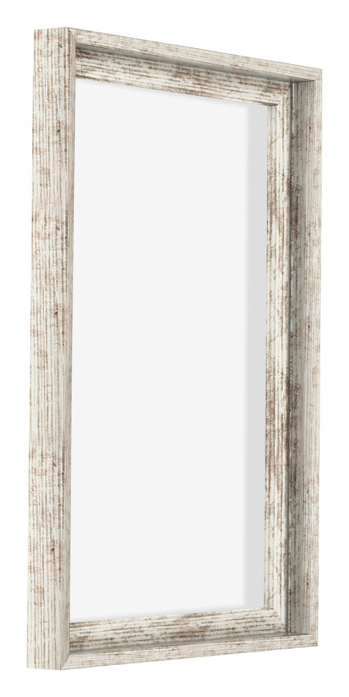 Lyon MDF Baklijst 2 3 Wit Vintage Voorzijde Schuin | Yourdecoration.nl