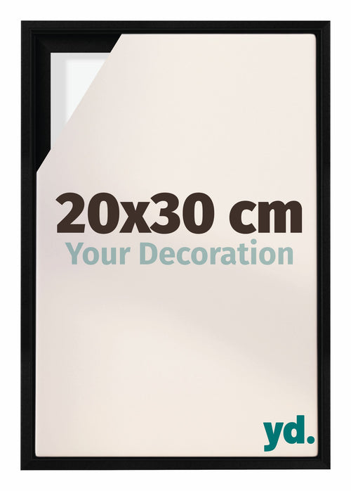 Lyon MDF Baklijst 20x30cm Zwart Mat Voorzijde Maat | Yourdecoration.nl