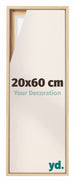 Lyon MDF Baklijst 20x60cm Beuken Voorzijde Maat | Yourdecoration.nl